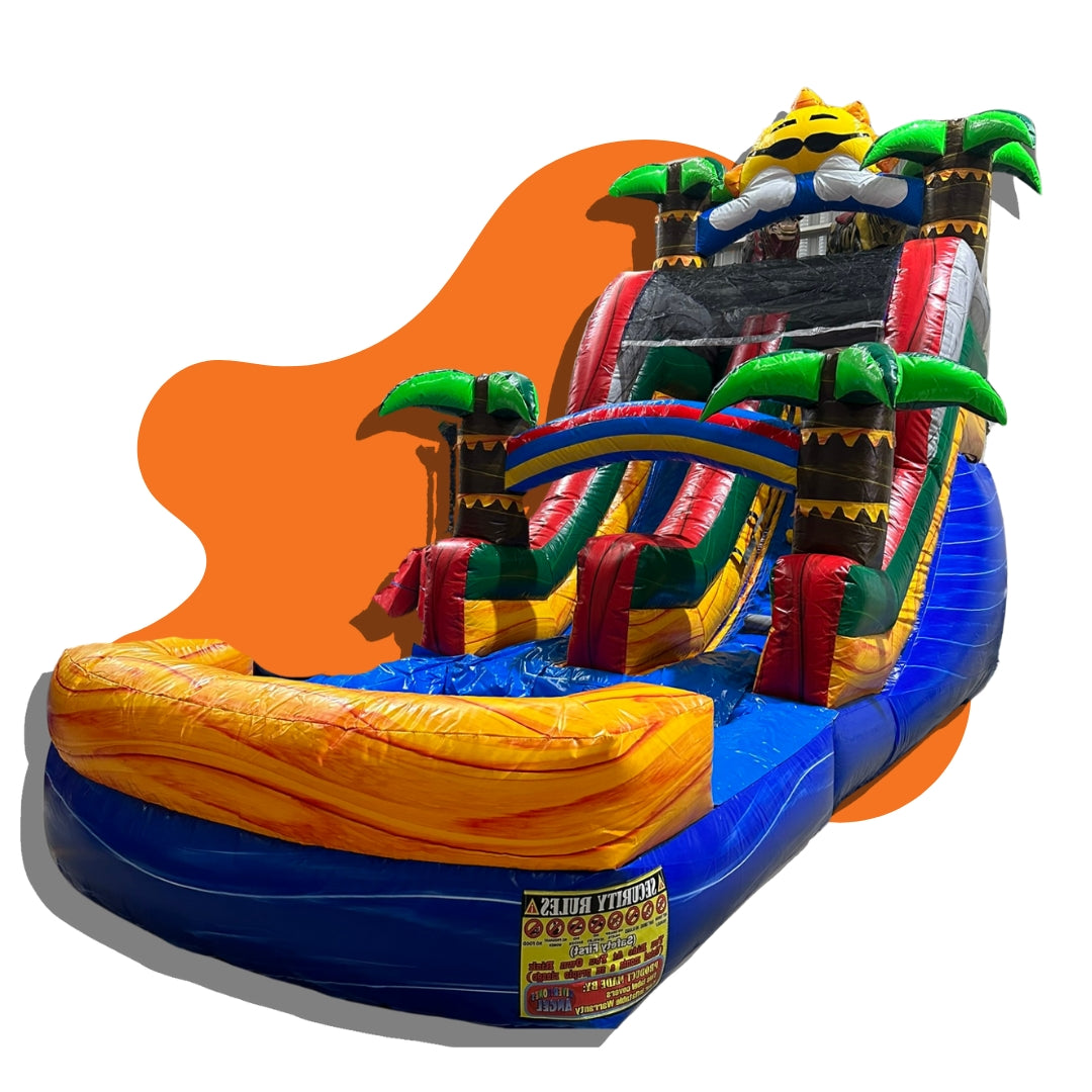 Brincolín Acuático Tropical