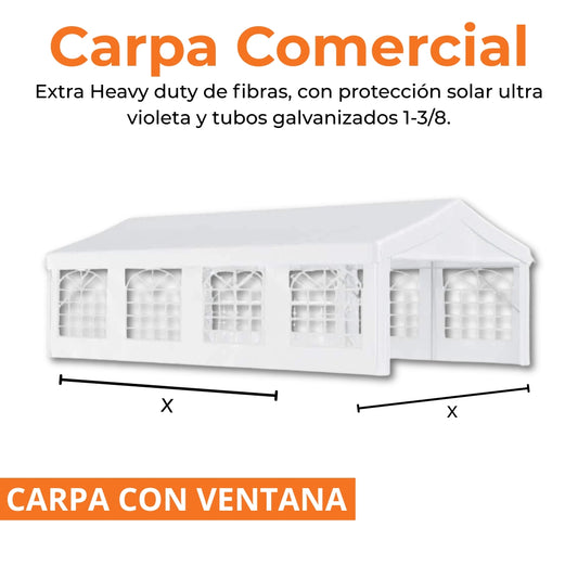 Carpa Con Ventana 20x40 ft