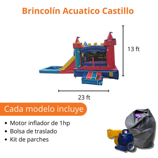 Brincolín Acuático Castillo