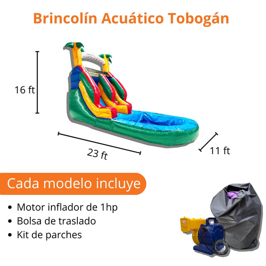 Brincolín Acuático Tobogán