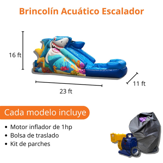 Brincolín Acuático Escalador