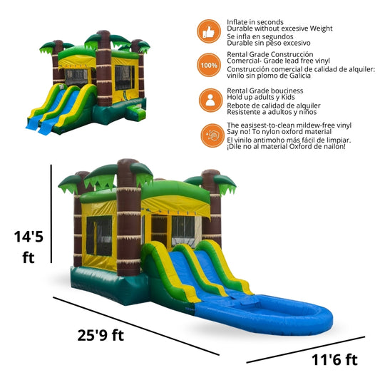 Brincolín 3 en 1 Tropical