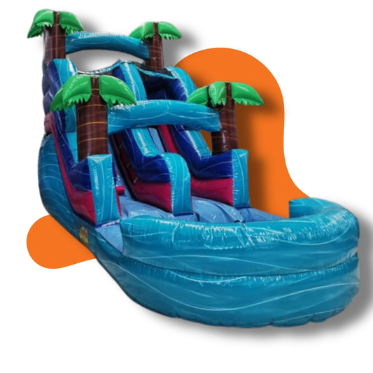 Brincolín Acuático Tropical