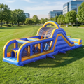 Water Slide Interactivo con Obstáculos 45x16x13 ft | Inflable Gigante con Alberca | Toros Jerez