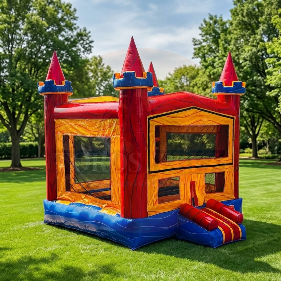 Jumper Comercial 13 x 13 ft Castillo Mármol | Marble Castle Bounce House en Venta | Toros Jerez