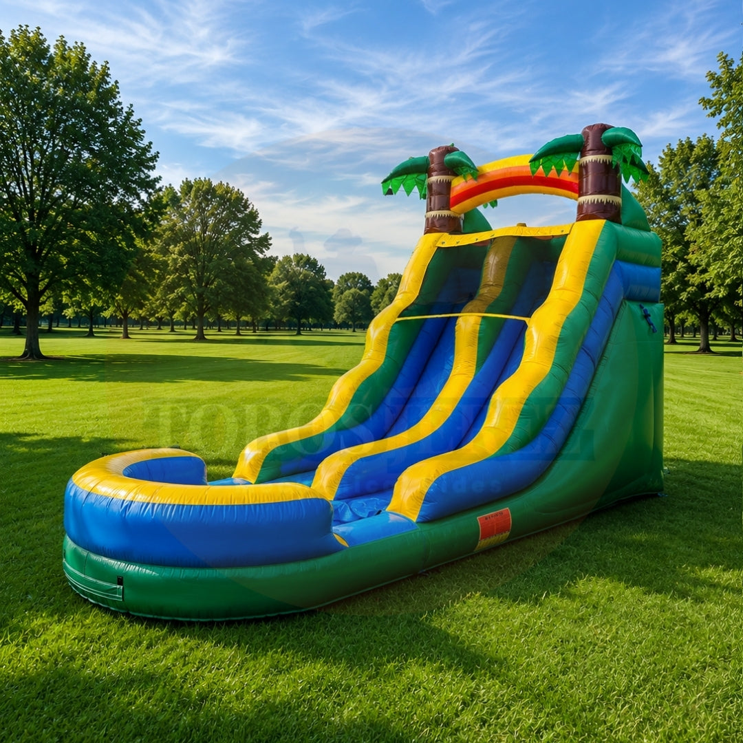 Water Slide Comercial Palmeras Colorido | Colorful Palm Trees Water Slide | Toros Jerez