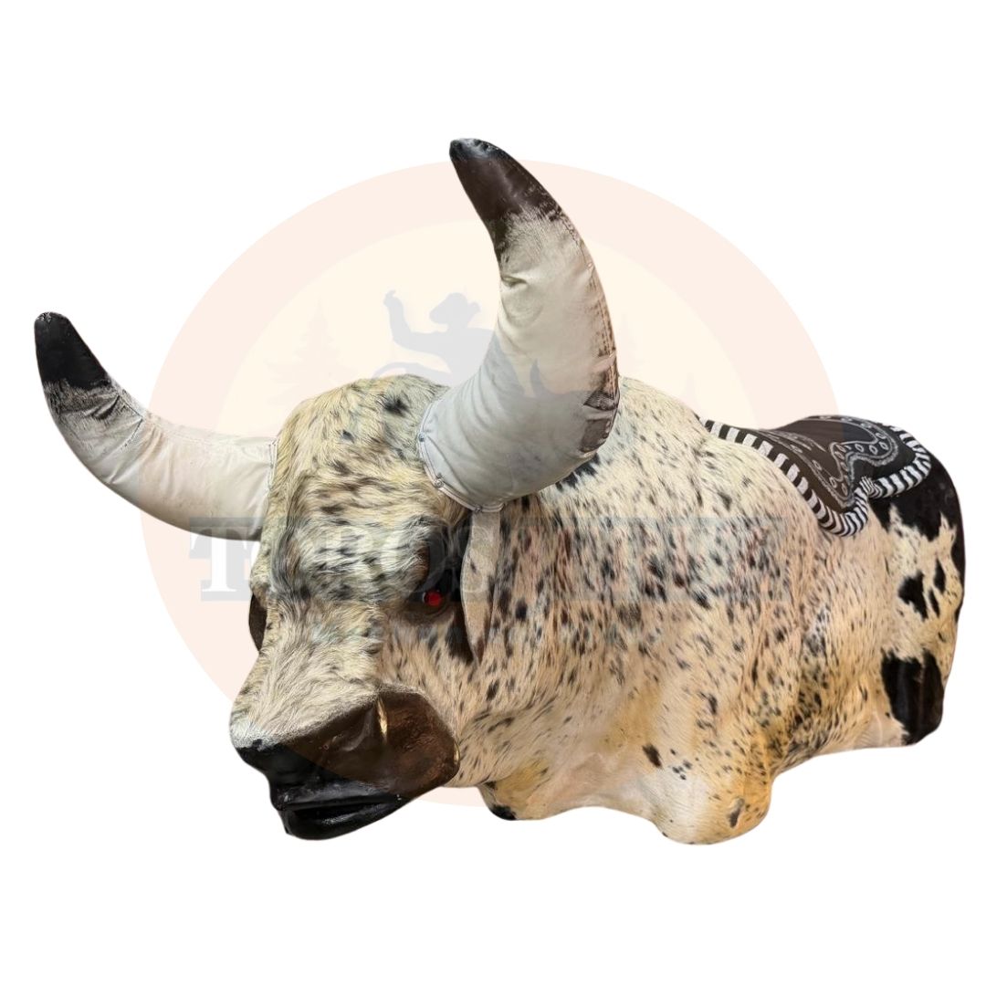 Toro Mecánico VIP Oscilatorio de Piel con Cámara de Humo y Ojos LED | Premium Mechanical Bull | Toros Jerez