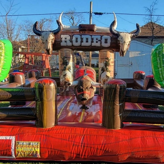 Toro Mecánico Piel Realista con Ojos LED, Cámara de Humo y Bramido | Profesional para Eventos | Toros Jerez | USA Mechanical Bull
