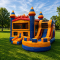 Jumper Combo 17 x 17 ft Castillo con Resbaladilla | Seco y Agua | Toros Jerez