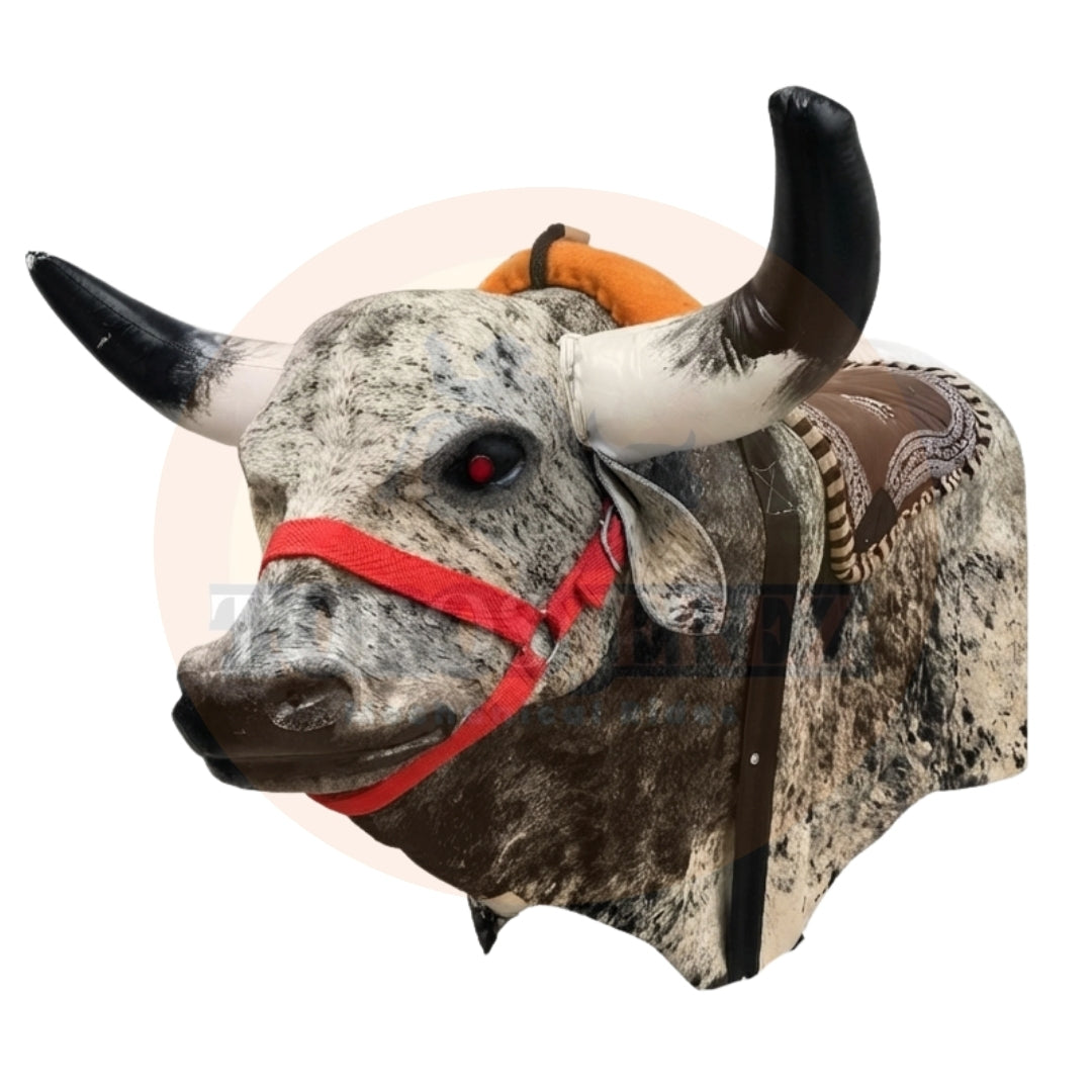 Toro Mecánico de Piel con Bramido y Cámara de Humo | Professional Mechanical Bull | Toros Jerez
