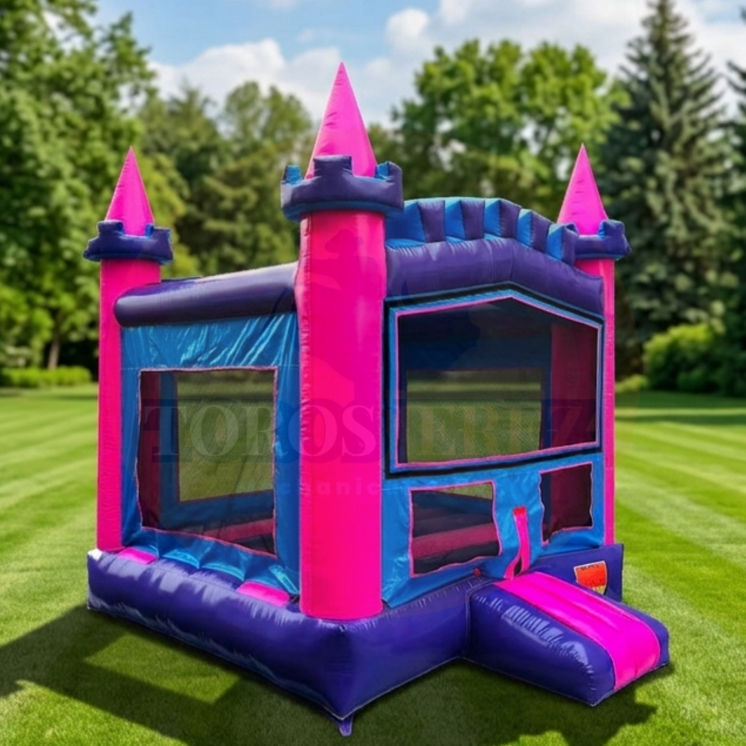 Jumper Comercial 13 x 13 ft Castillo de Niña | Princess Bounce House en Venta | Toros Jerez